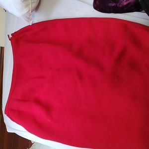 Red Pencil Skirt